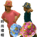 [Graduation season show hat] British fun wind children jazz high hat / fashion cap / wild hat / performance hat / banquet hat ☆ 2