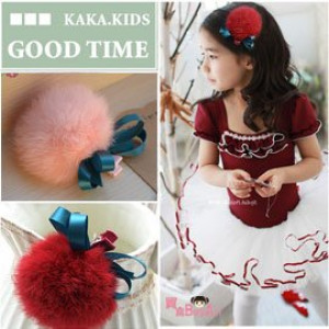 【Children's accessories hair ornaments】 Christmas, annual festival series, banquet style hair ornaments - romantic hairpin hairpin / Princess folder / children hairpin / children hair accessories / duckbill folder / horizontal folder ☆ 2 color