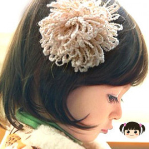 [Children's performance, banquet, dress accessories hair ornaments modeling series] - Korean version - gold onion wool flower pattern hairpin / children hairpin / duckbill folder / cross folder / banquet accessories ☆ 1 into the ☆