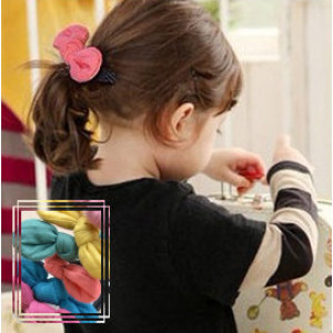 [Children's performance, banquet, dress accessories hair ornaments modeling series] - Korean version - plain butterfly modeling hair bundle / hair rope / children hair accessories / children's jewelry ☆