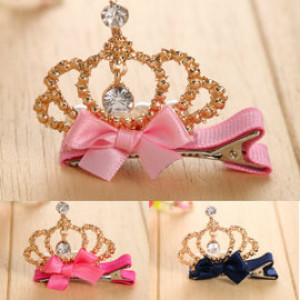 【Style Children. Adult Hair Accessories Series】 Crown Diamond Hairpin / Style Hair Accessories / Fashion Girl Hairpin / Banquet Boutique / Side Clip / Children Hair Accessories / Sea / Clamp