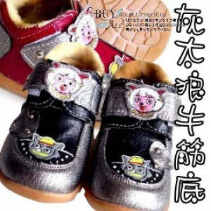 【Give the baby the first step in the life of small shoes】 【autumn and winter warm shoes ★ gray wolf beef tendons at school shoes ★ / anti-skid children's shoes / baby shoes / infant shoes /
