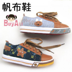 【中大童鞋子,靴子,帆布鞋各式鞋款】簡約時尚款,淡淡的美可愛小兔星星男女童休閒帆布鞋四季可穿/懶人鞋-適合腳長18-21