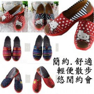 【親子款鞋子帆布鞋】輕量級穿起來無負擔大童/時尚媽咪休閒鞋/運動懶人鞋/包鞋腳長22-25