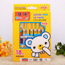 【孩子的啟蒙來自父母的用心,嚴選安全商品】18色安全無毒-可水洗水彩筆-油畫棒/蠟筆/美術用品/繪畫用具/著色彩色筆
