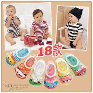 [For spring and summer breathable socks can also be local socks] new Nissen series baby napkins socks / children socks a total of 18
