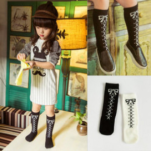 【Children's socks series】 bow tie temperament stockings good wear ☆ 1-year-old can wear long stockings / stockings / knee socks / stockings ☆