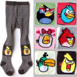 [Infants and young children winter leggings, tights warm series] lovely children Angry Birds series tights / warm leggings / tights ☆ 6 the cute styling models ☆ 70/80/90 ☆