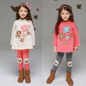 Do not fall inside, comfortable warm autumn and winter the best costumes, the new autumn and winter suit / autumn and winter pants / winter warm clothing ☆ 100-140 ☆