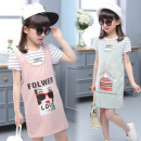 [Spring and summer temperament princess installed] combed cool sense of cotton through the absolute praise push 2 pieces of fashion ladies short sleeve shirt + vest skirt, spring and summer suit / casual dress / children's clothing ☆ 110-160 ☆