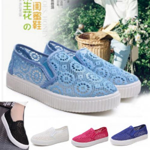 【親子款透氣網鞋子帆布鞋】輕量級春夏舒適網鞋穿起來無負擔大童/時尚媽咪休閒鞋/運動懶人鞋/包鞋腳長22-24.5