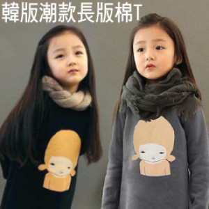[Children's clothing autumn, winter models long sleeve series] Korean version of the tide section doll long cotton T / long sleeve shirt / T shirt / autumn and winter shirt / cotton shirt