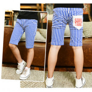 [Wild cowboy series] children 100 掿 denim shorts ★ Korean design version of pants series handsome brush white jeans / spring and summer shorts ★ men and women apply