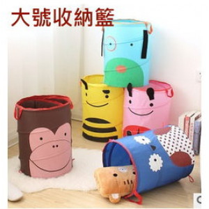 [Mummy's good helper, but also training baby from childhood to develop self-discipline, clean up their own small clothing toys] lovely pattern can be folded tube / storage box /