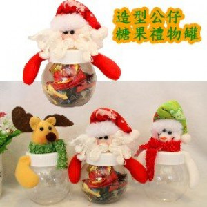 【Kids Department Store, Backpack Accessory Bag Series】 Christmas candy cans, Christmas doll candy cans, gift cans, gift or baby accessories, lovely three-dimensional doll Christmas gift bag / birthday gift bag ☆