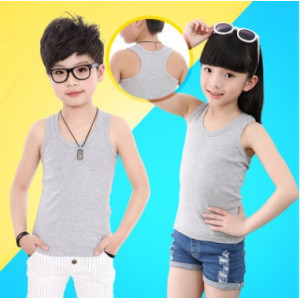 90-160CM夏天透氣純棉背心【男女適穿必備款,夏天單穿,秋冬當內搭衣】舒適好穿百搭透氣棉質工字背心/短袖上衣/兒童服飾/內搭衣/居家服☆90-160☆