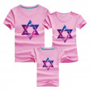 Combing pure cotton parent-child installed [new short-sleeved shirt parent-child equipment] 