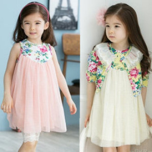 Spring and summer banquet dress [spring and summer high quality goods romantic summer] Korean fine cotton temperament suit - ladies fine shoulder strap multi-level high waist yarn dress + lace underwear / spring and summer suit / dress 100-140